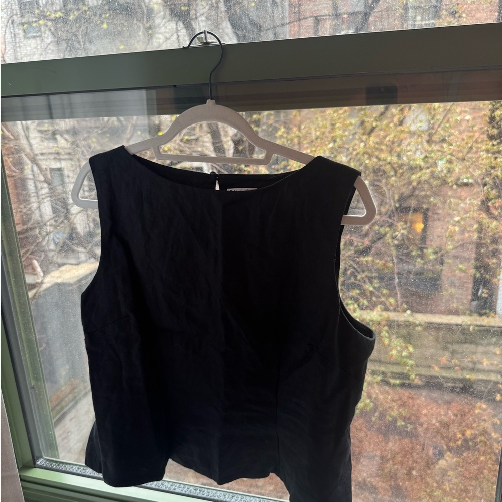 Reformation Black Sleeveless Top